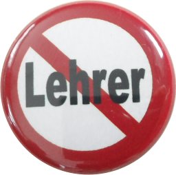 Lehrer verboten Button